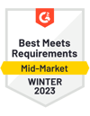 Badge_G2_BestMeetsRequirements_Mid-Market_Winter2023