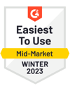 Badge_G2_EasiestToUse_Mid-Market_Winter2023
