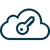 Wolke mit Schlüssel icon